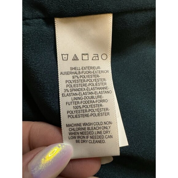 Dress The Population Elle Dress M Medium Pine Green Sleeveless Stretch NWT - Picture 11 of 14